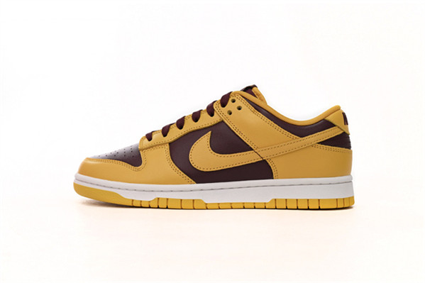Men's Dunk Low Yellow/Wine Shoes 296